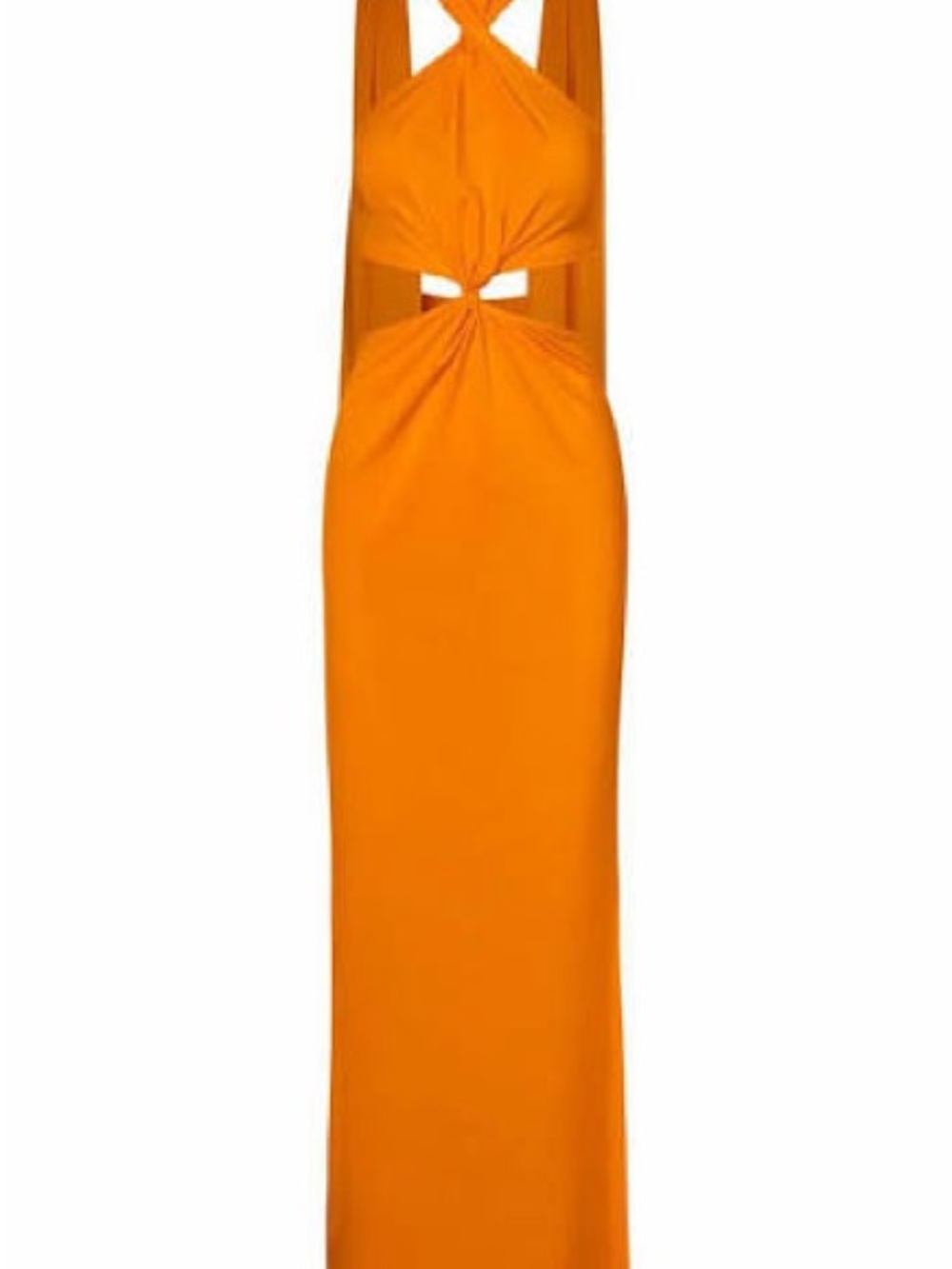 NWT - Baobab Collection Orange Backless Cutout Maxi Dress